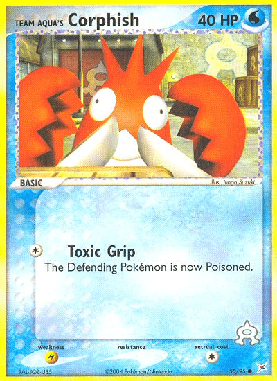 Team Aqua's Corphish Team Magma vs Team Aqua card