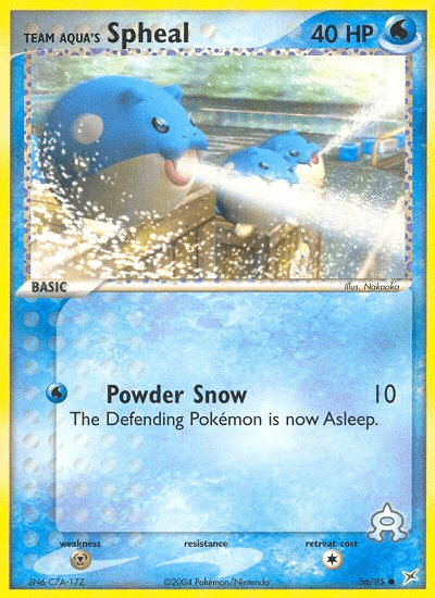 Team Aqua's Spheal Team Magma vs Team Aqua card