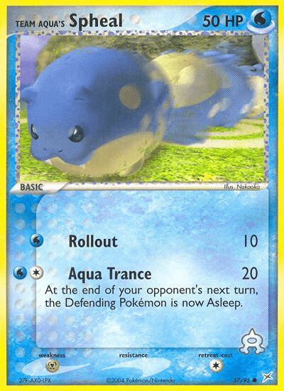 Team Aqua's Spheal Team Magma vs Team Aqua card