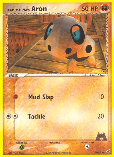 Team Magma's Aron Team Magma vs Team Aqua card