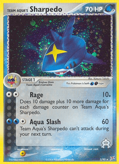 Team Aqua's Sharpedo Team Magma vs Team Aqua card