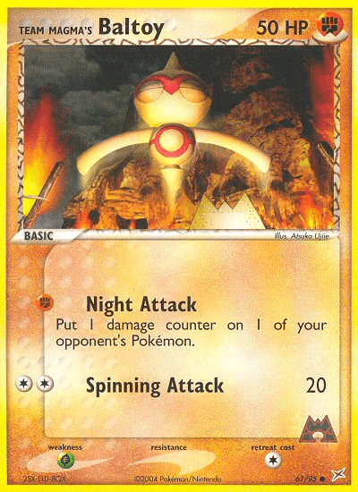 Team Magma's Baltoy Team Magma vs Team Aqua card