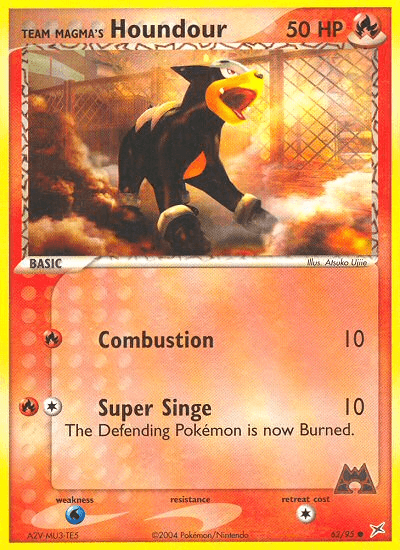 Team Magma's Houndour Team Magma vs Team Aqua card