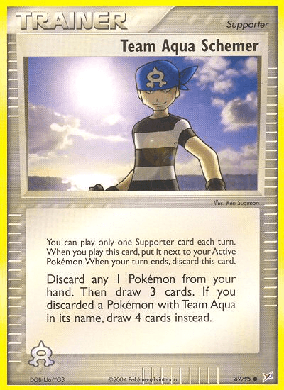 Team Aqua Schemer Team Magma vs Team Aqua card