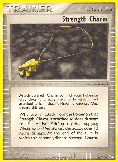 Strength Charm Team Magma vs Team Aqua card