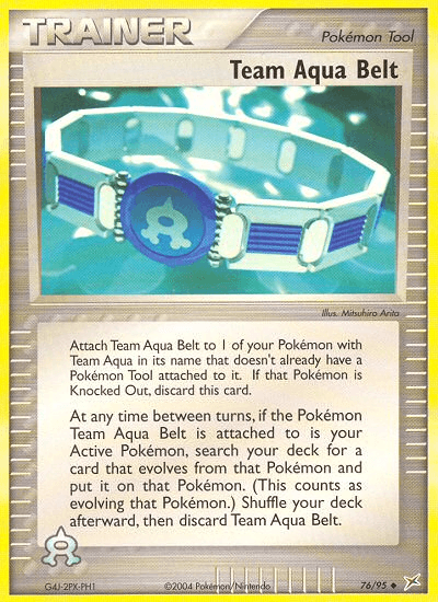 Team Aqua Belt Team Magma vs Team Aqua card