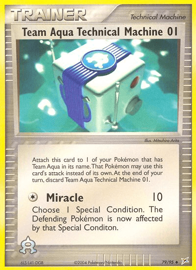 Team Aqua Technical Machine 01 Team Magma vs Team Aqua card