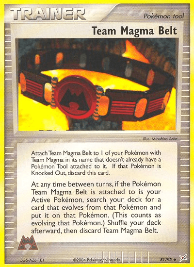 Team Magma Belt Team Magma vs Team Aqua card