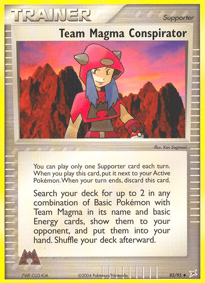 Team Magma Conspirator Team Magma vs Team Aqua card