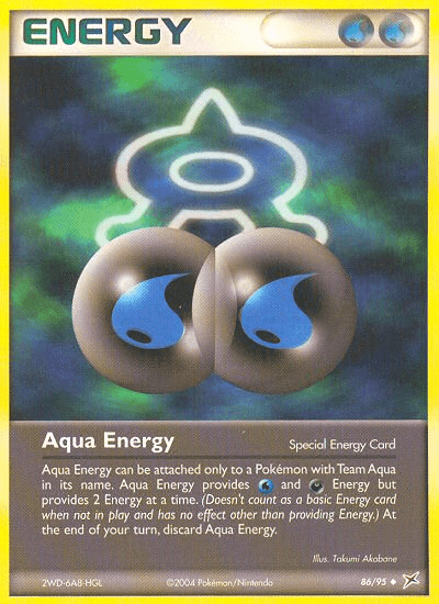 Aqua Energy Team Magma vs Team Aqua card