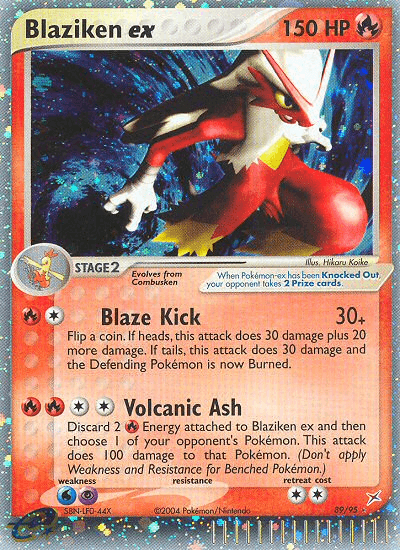 Blaziken ex Team Magma vs Team Aqua card