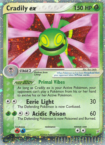 Cradily ex Team Magma vs Team Aqua card