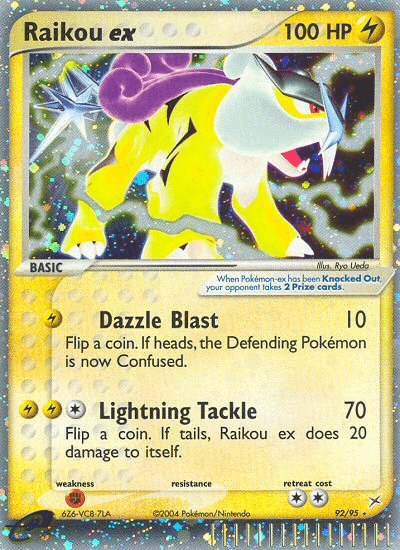 Raikou ex Team Magma vs Team Aqua card