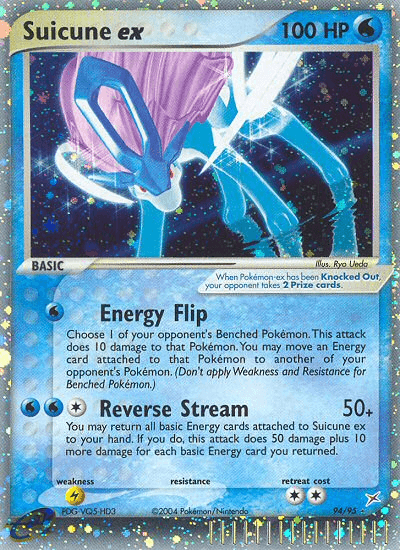 Suicune ex Team Magma vs Team Aqua card