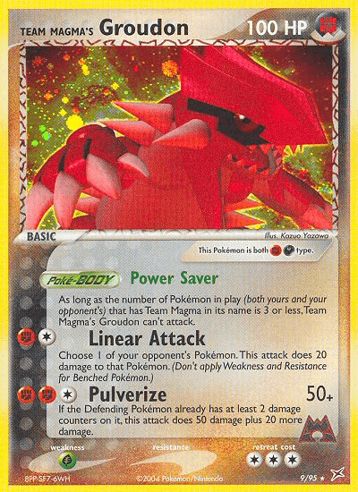 Team Magma's Groudon Team Magma vs Team Aqua card