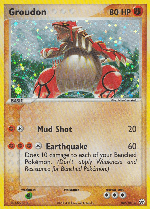 Groudon Hidden Legends card