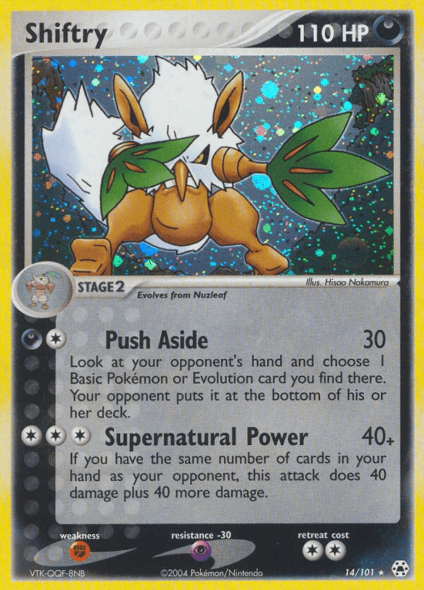 Shiftry Hidden Legends card
