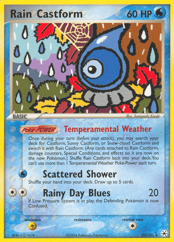 Rain Castform Hidden Legends card