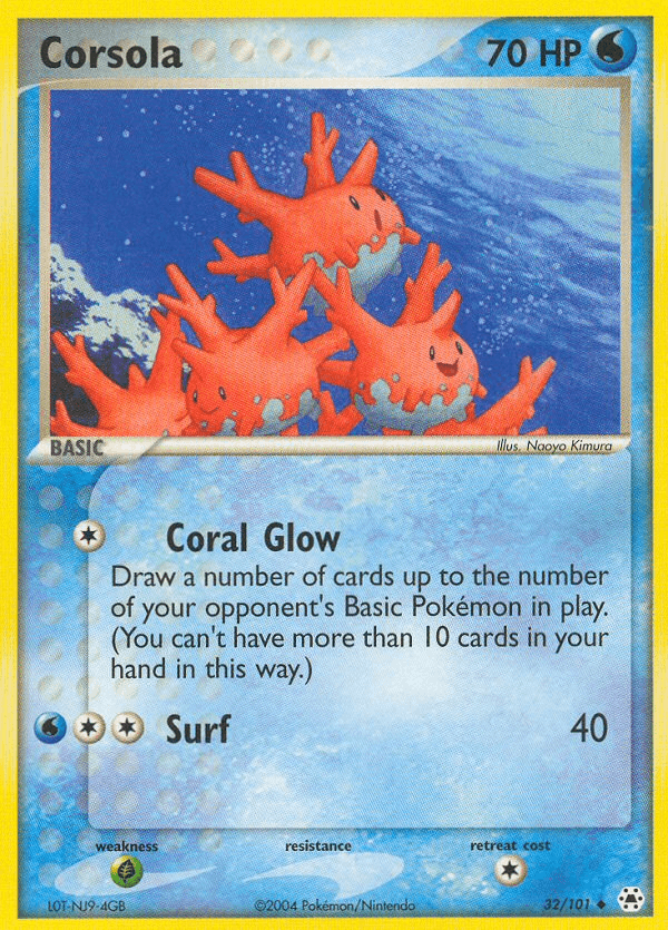 Corsola Hidden Legends card