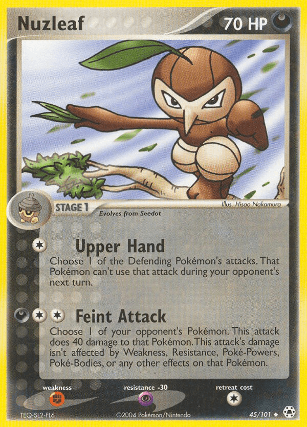 Nuzleaf Hidden Legends card