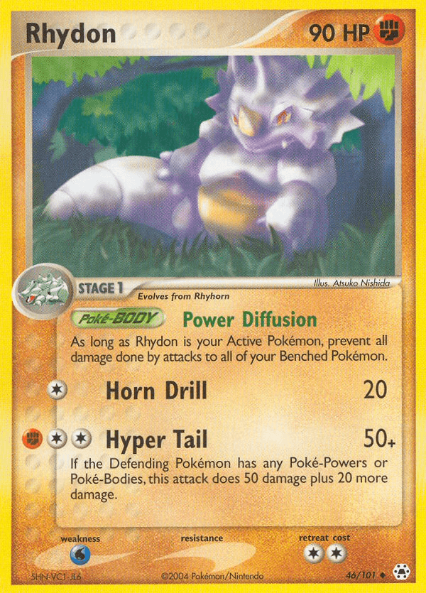Rhydon Hidden Legends card