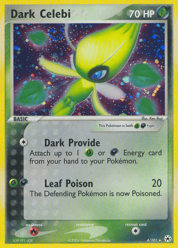 Dark Celebi Hidden Legends card