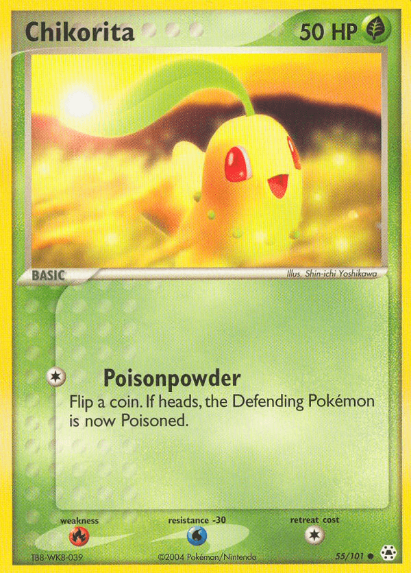Chikorita Hidden Legends card