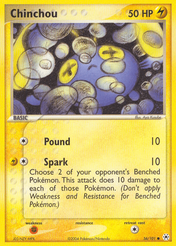 Chinchou Hidden Legends card