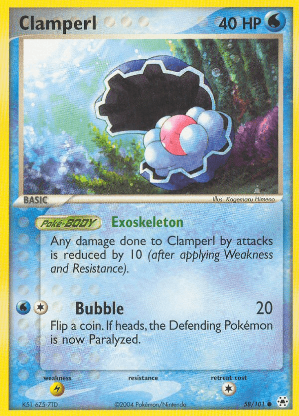 Clamperl Hidden Legends card