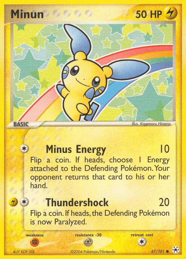 Minun Hidden Legends card