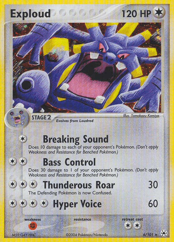 Exploud Hidden Legends card
