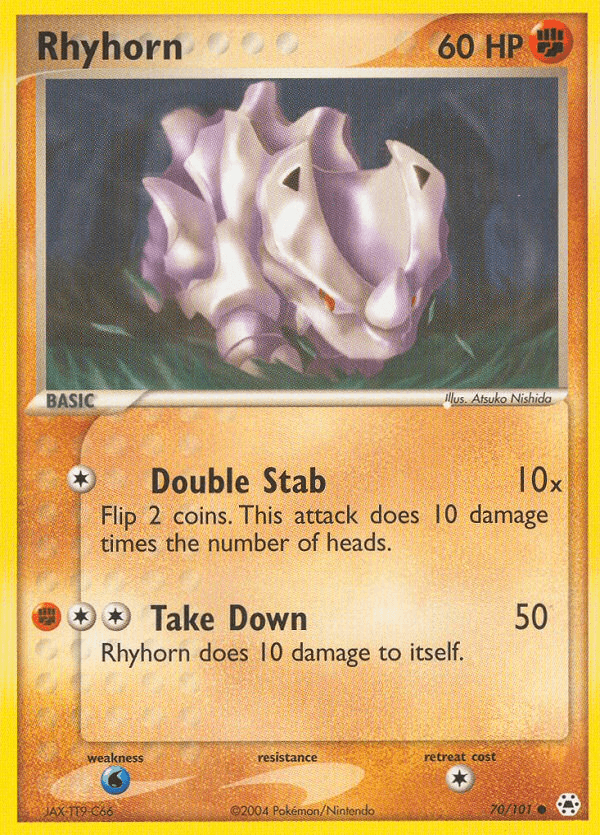 Rhyhorn Hidden Legends card