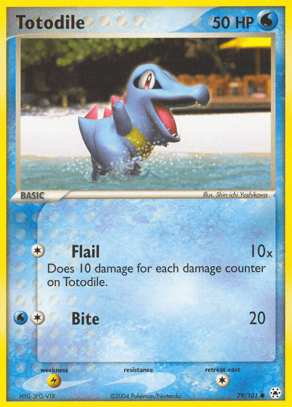 Totodile Hidden Legends card