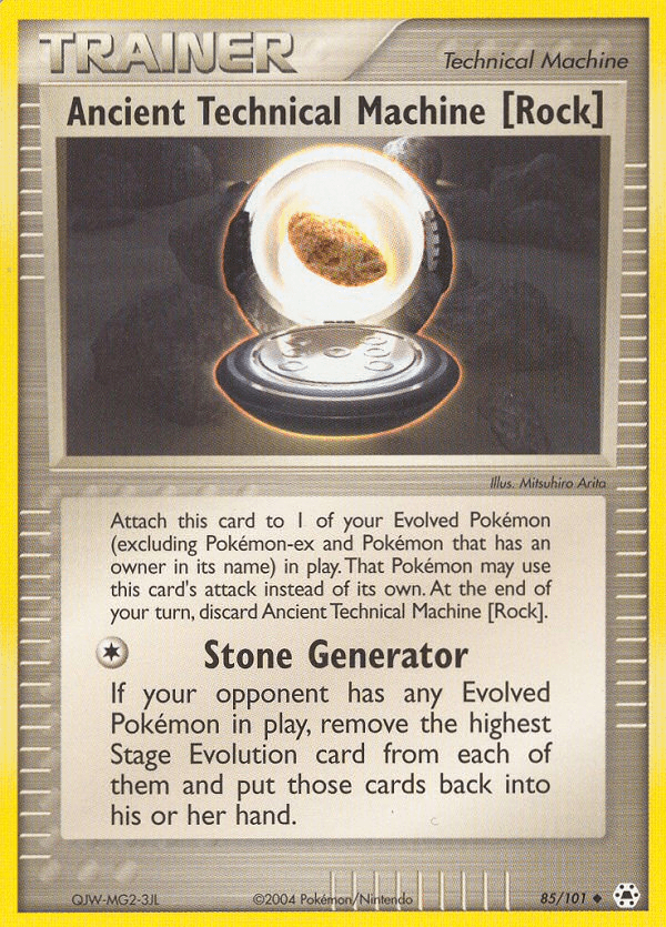 Ancient Technical Machine [Rock] Hidden Legends card