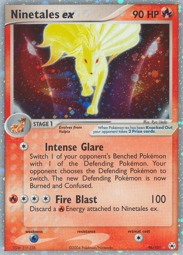 Ninetales ex Hidden Legends card