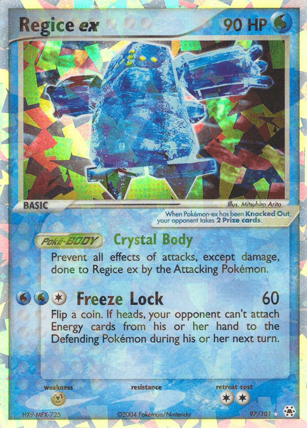 Regice ex Hidden Legends card