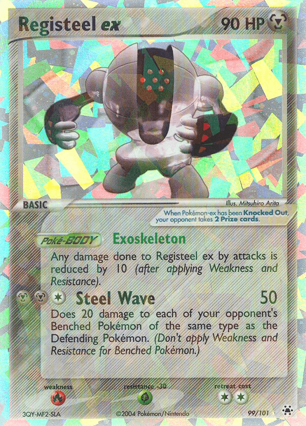 Registeel ex Hidden Legends card