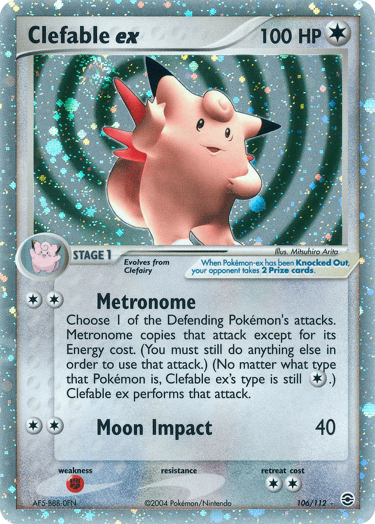 Clefable ex FireRed & LeafGreen card