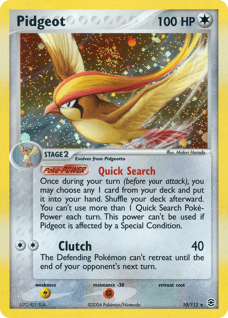 Pidgeot FireRed & LeafGreen card