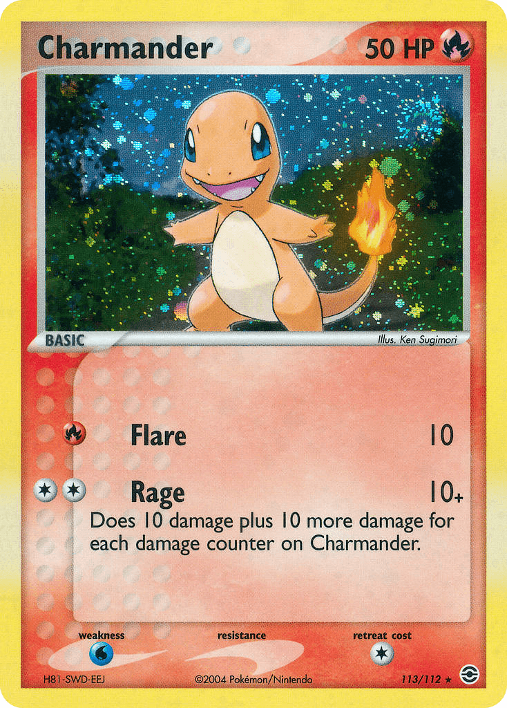 Charmander FireRed & LeafGreen card