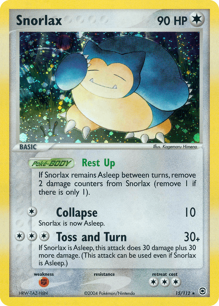 Snorlax FireRed & LeafGreen card
