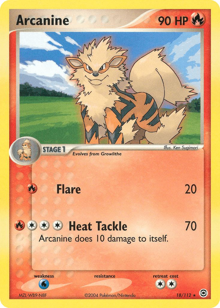 Arcanine FireRed & LeafGreen card