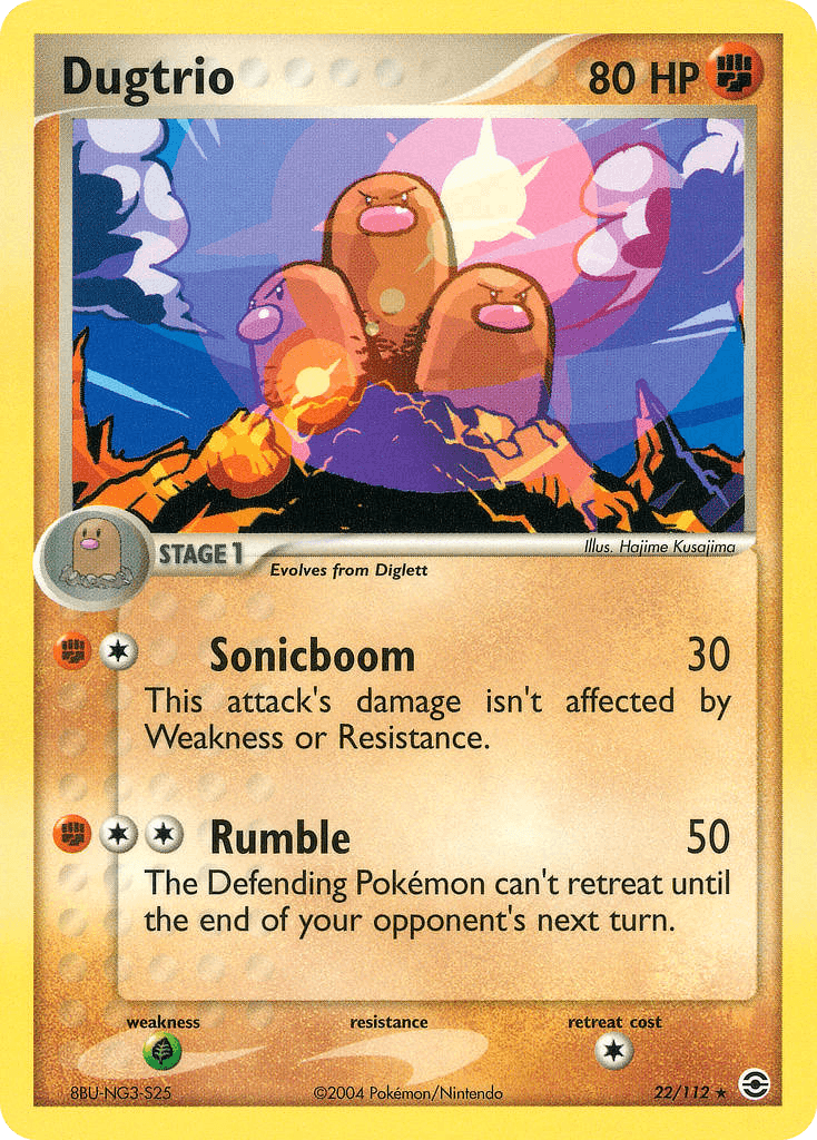 Dugtrio FireRed & LeafGreen card