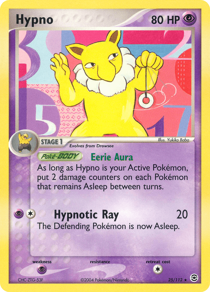 Hypno FireRed & LeafGreen card