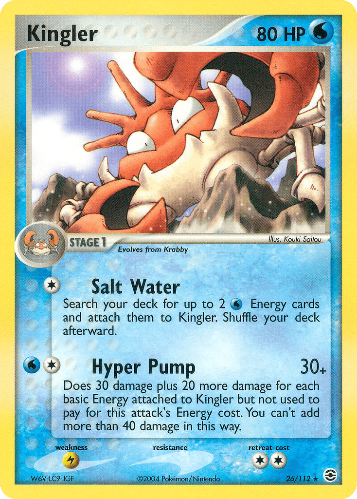 Kingler FireRed & LeafGreen card