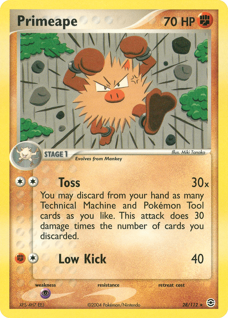 Primeape FireRed & LeafGreen card
