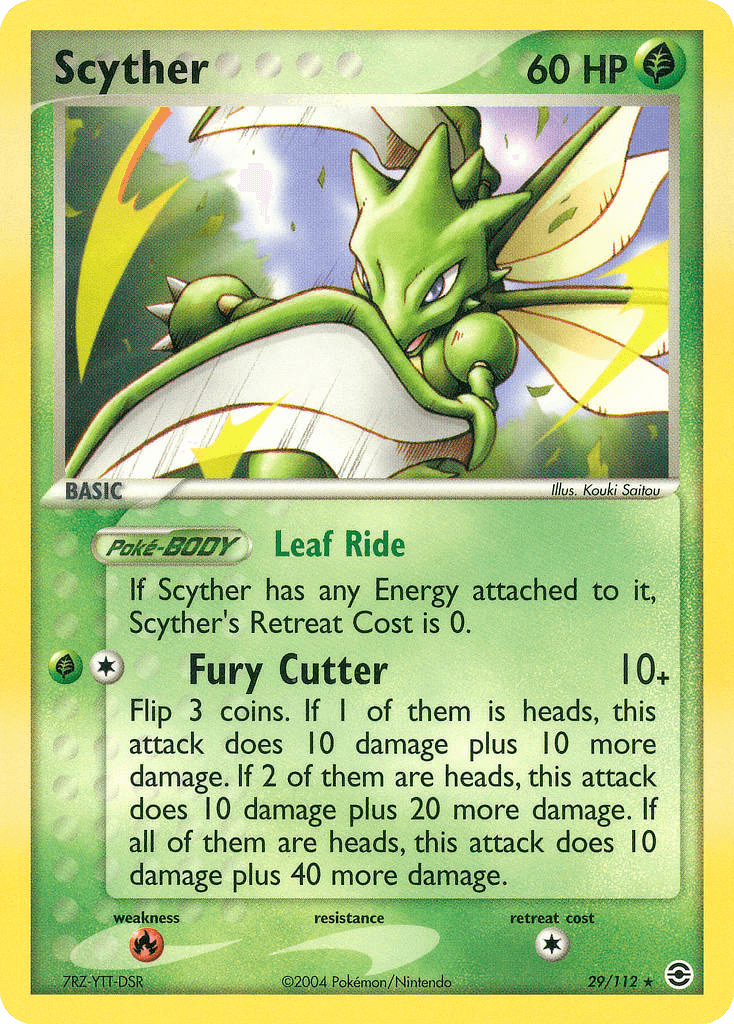 Scyther FireRed & LeafGreen card