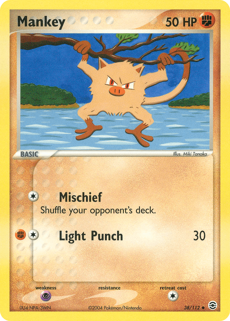 Mankey FireRed & LeafGreen card