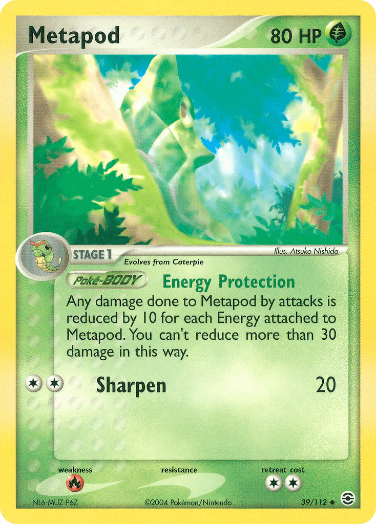 Metapod FireRed & LeafGreen card