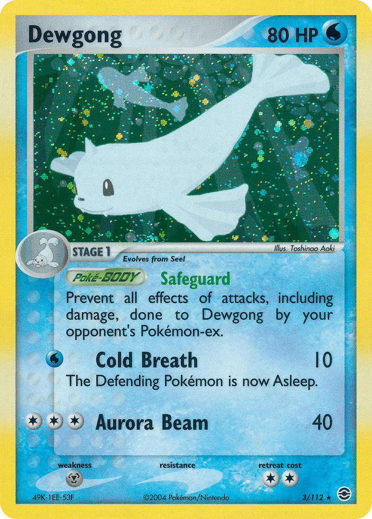 Dewgong FireRed & LeafGreen card
